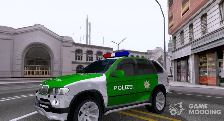 BMW X5 policía Alemán para GTA San Andreas