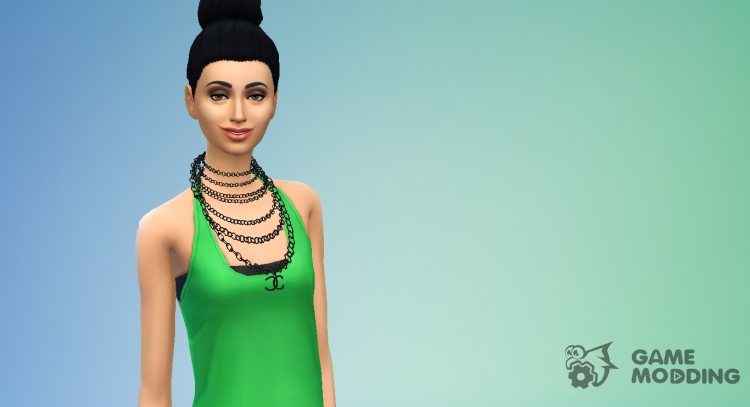 Ожерелье Chanel для Sims 4