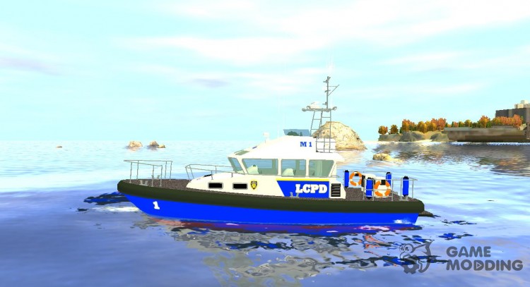 A police vessel for GTA 4