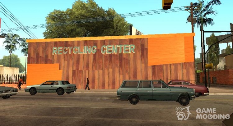 Новые текстуры гаража на Грув Стрит для GTA San Andreas