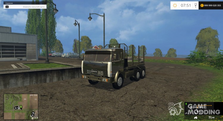 Kamaz 54115 Forest v1.3 для Farming Simulator 2015