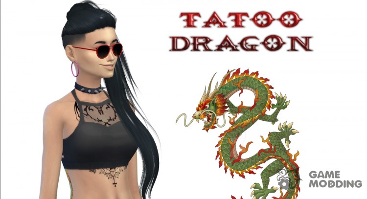 Tatuaje De Dragon para Sims 4