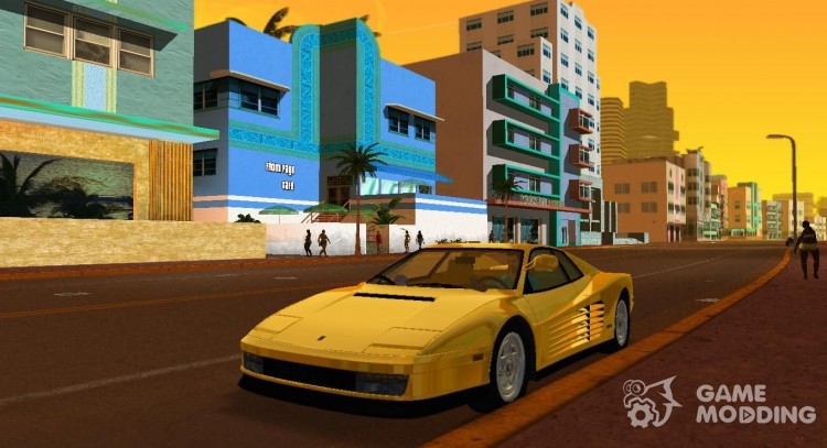 Ferrari Testarossa 1986 Miami Vice Testarossa для GTA Vice City