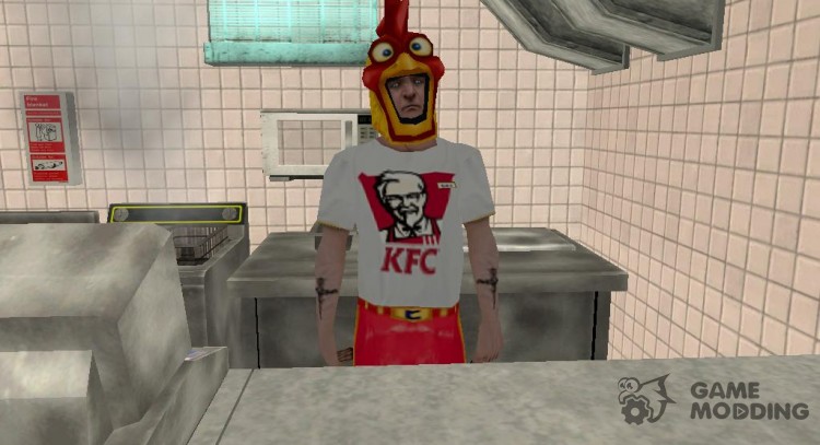 Продавец из KFC для GTA San Andreas