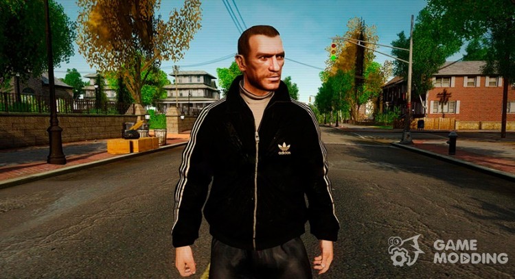 Black Adidas Jacket для GTA 4