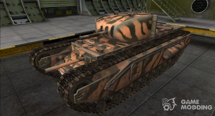 The skin for the Churchill I for World Of Tanks