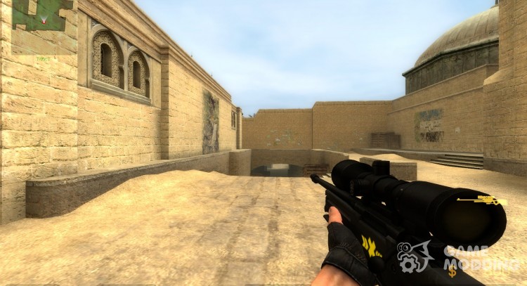 Dark AWP with >X for Counter-Strike Source
