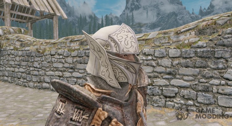 El casco de los elfos de la nieve para TES V: Skyrim