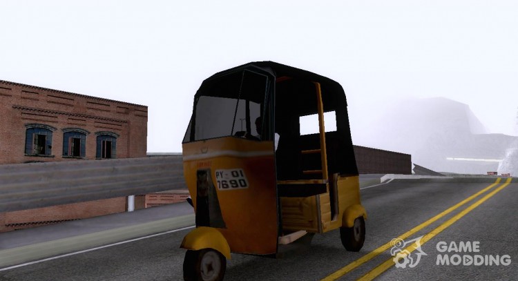 Bajaj Tuk-Tuk Paseo De Rickshaw para GTA San Andreas