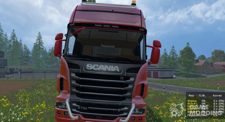 Scania R730 BRUKS V2.0 для Farming Simulator 2015
