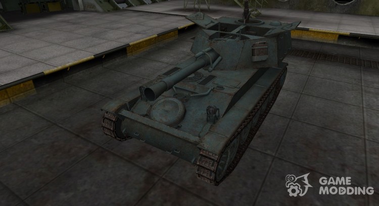 French bluish skin for 105 leFH18B2 for World Of Tanks