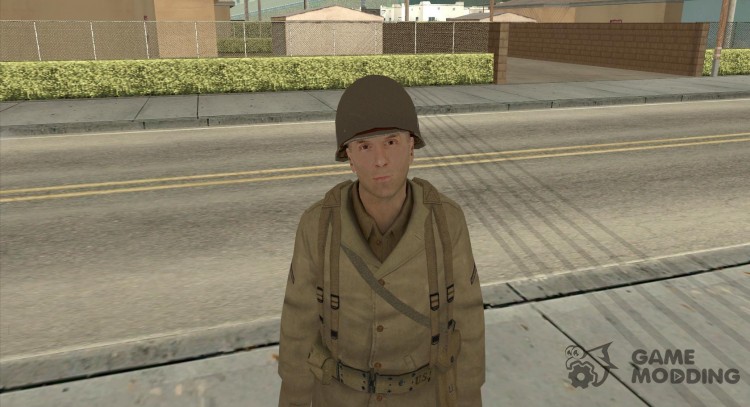 Американский Солдат Второй Мировой для GTA San Andreas