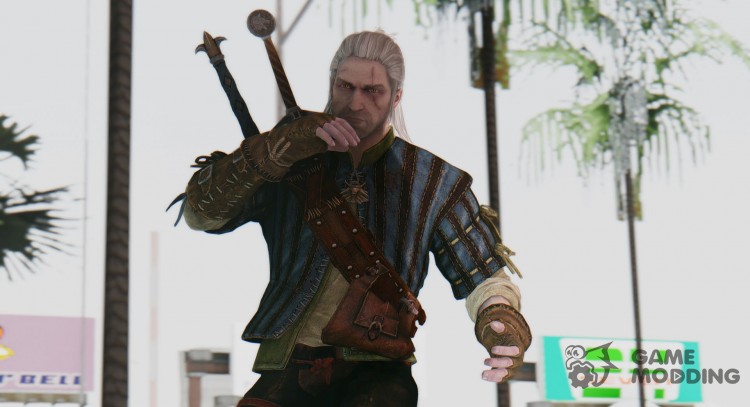 Geralt de los juegos de the witcher para GTA San Andreas