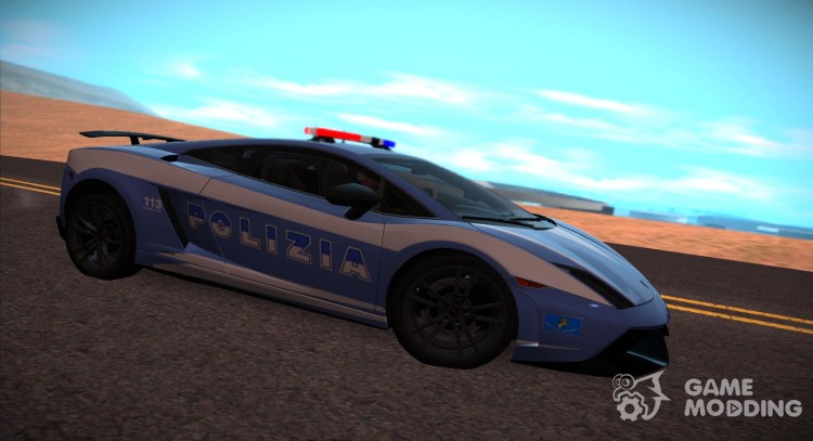 Lamborghini Gallardo LP 570-4 2011 Police v2 for GTA San Andreas