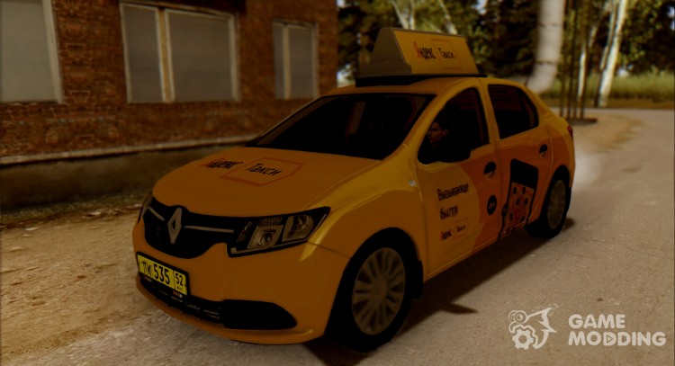 Renault Logan 2017 Yandex Taxi para GTA San Andreas