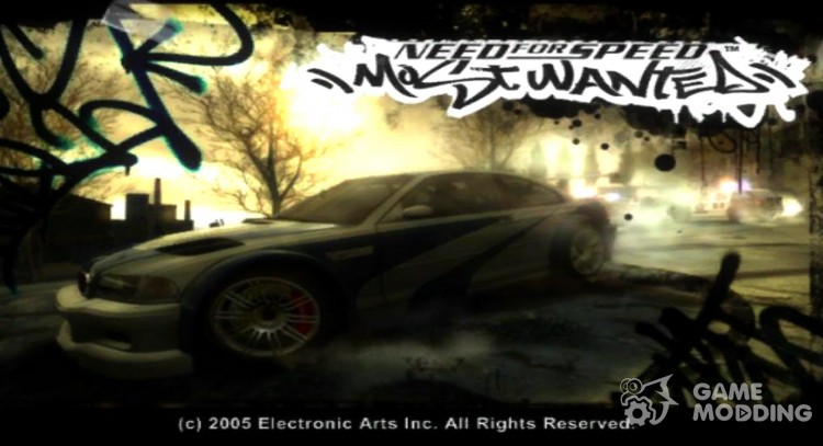 Loading screens in the style of NFS: Most Wanted for GTA San Andreas