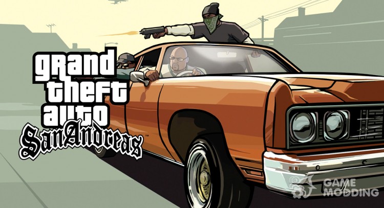 DLC: HD новая карта + титул v2.2 для GTA San Andreas