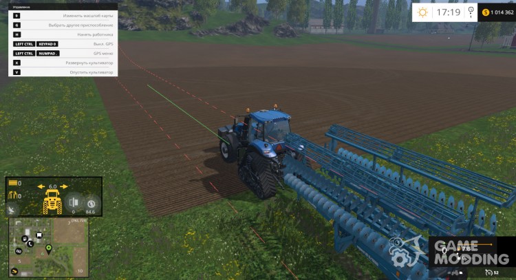 GPS Mod v4.2 для Farming Simulator 2015