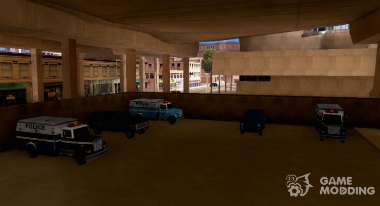 LSPD aparcamiento para GTA San Andreas