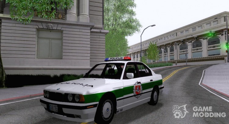 BMW E34 Policija Was for GTA San Andreas