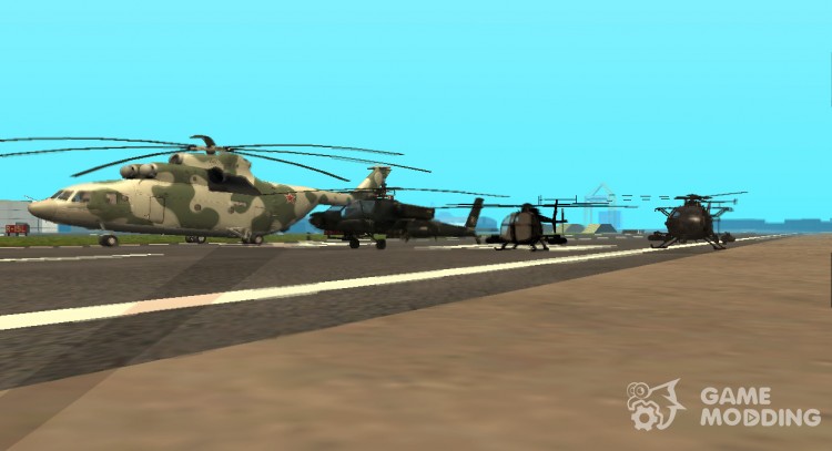 Пак отечественных вертолётов для GTA San Andreas