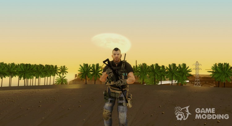 Modern Warfare 2 Soldier 17 для GTA San Andreas