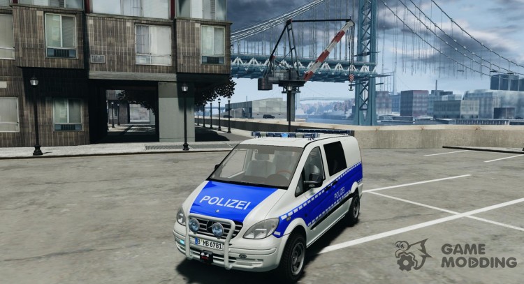 German Police Mercedes Benz Vito [ELS] для GTA 4