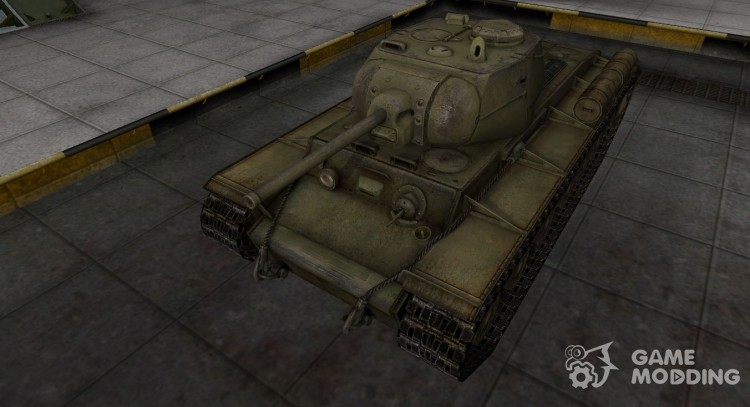 La piel para el KV-1S en расскраске 4БО para World Of Tanks