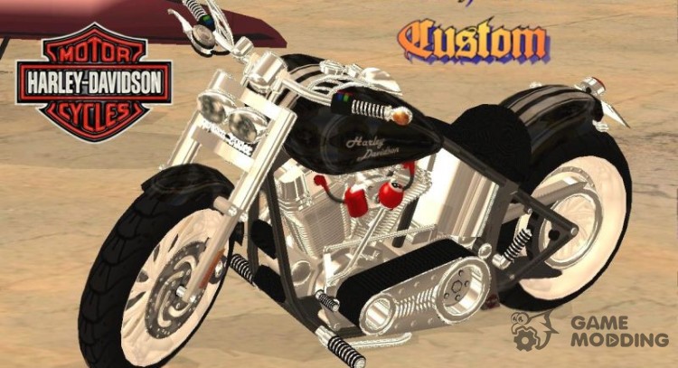 Harley-Davidson Black Rider для GTA San Andreas