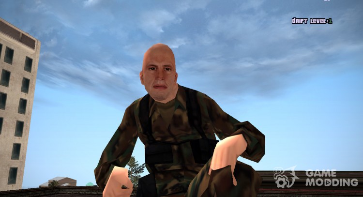 Shaved Soldier for GTA San Andreas