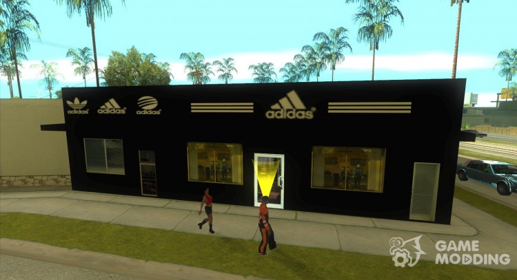 Complete replacement stores for Adidas Binco for GTA San Andreas