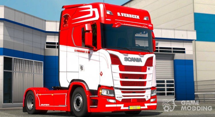 S. VERBEEK para Scania S580 para Euro Truck Simulator 2