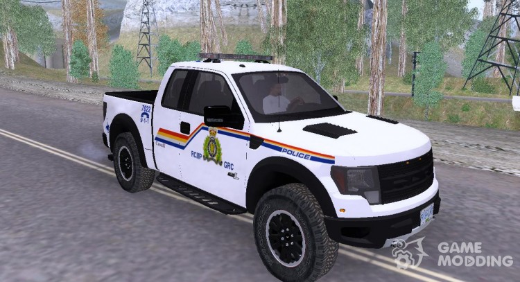 Ford Raptor Royal Canadian Mountain Police для GTA San Andreas