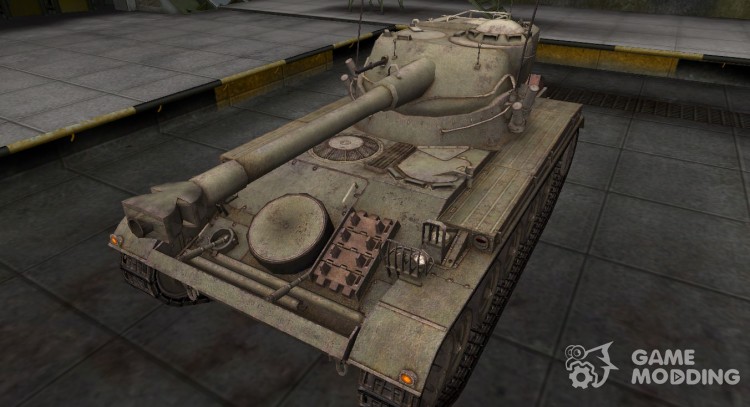 A deserted French skin for AMX 13 75 for World Of Tanks