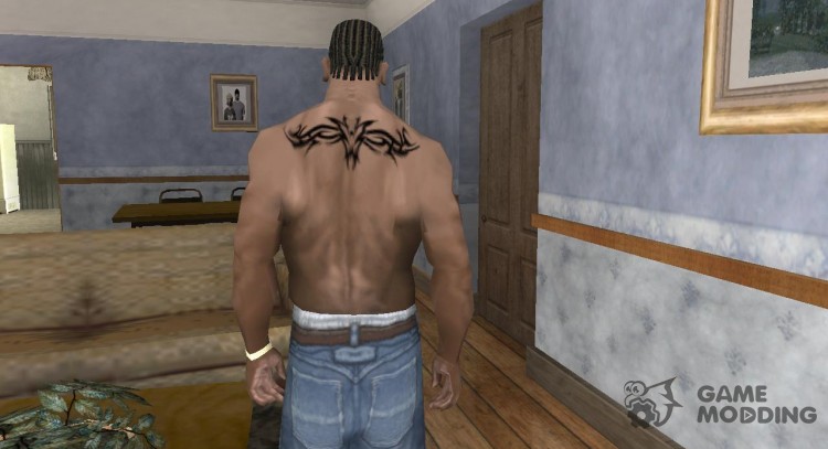 Simple back tribal Tattoo для GTA San Andreas