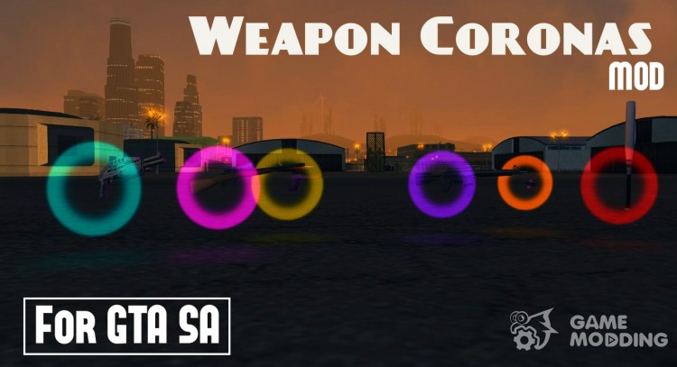 Weapon Coronas 1.1 for GTA San Andreas