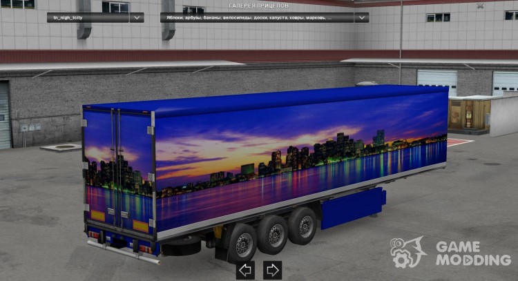 Night City Trailer para Euro Truck Simulator 2