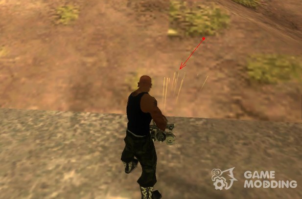Traces of bullets for GTA San Andreas