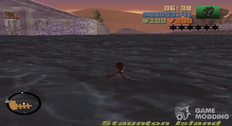 Возможность плавать для GTA 3