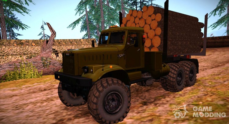 KrAZ 255 timber carrier for GTA San Andreas