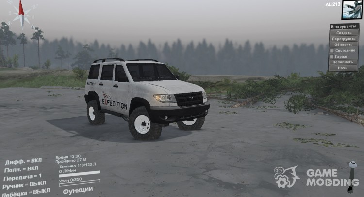 UAZ 3163 Patriot for Spintires 2014