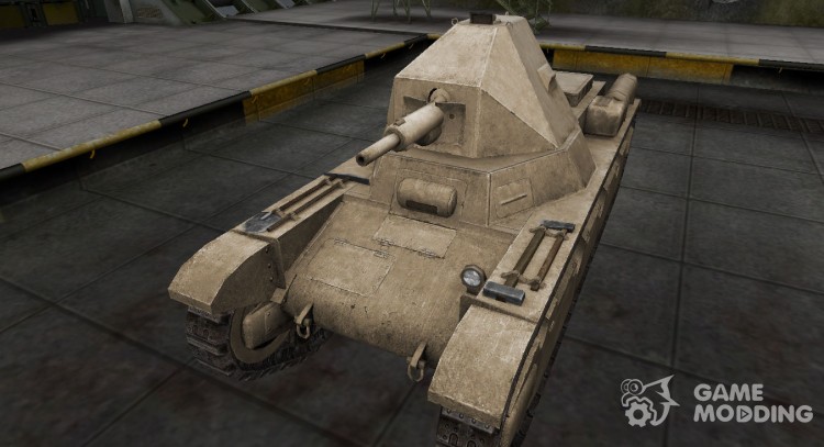 A deserted French skin for the AMX 38 for World Of Tanks