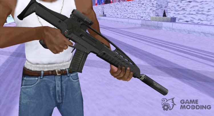 The XM8 with silencer v2 for GTA San Andreas