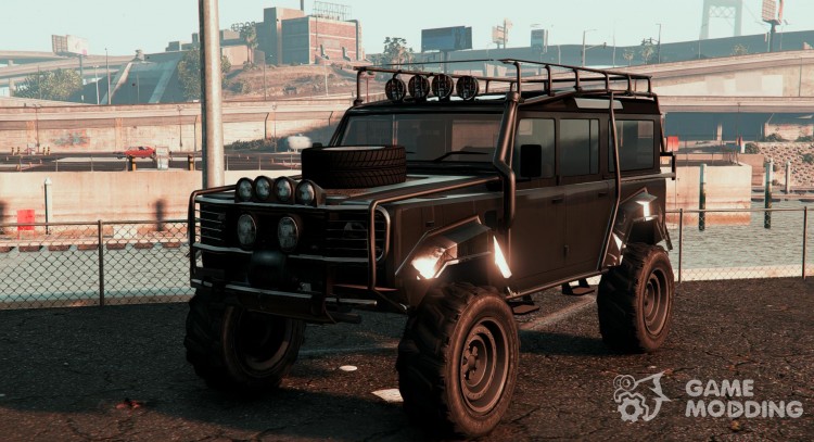 Land Rover 110 Outer Roll Cage для GTA 5