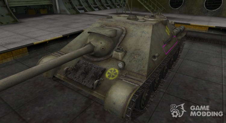 Contorno de la zona de ruptura del su-122-44 para World Of Tanks