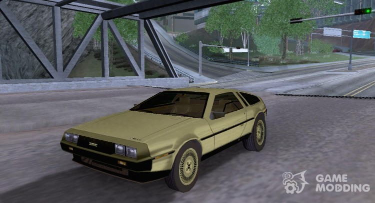 Золотой DeLorean DMC-12 1981 для GTA San Andreas