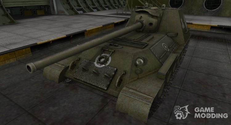 Зоны пробития контурные для СУ-100М1 для World Of Tanks