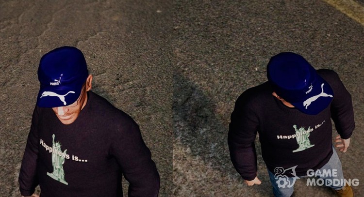 Синяя кепка Puma для GTA 4