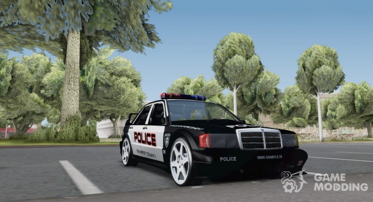 Mercedes-Benz 190E Evolution Police для GTA San Andreas