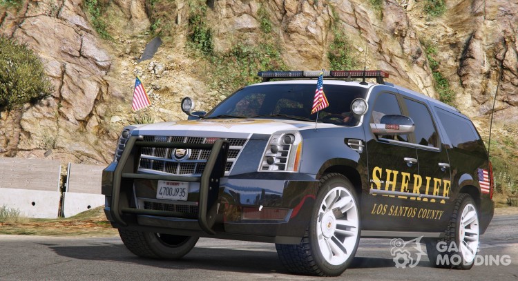 2012 Cadillac Escalade ESV Police Version для GTA 5